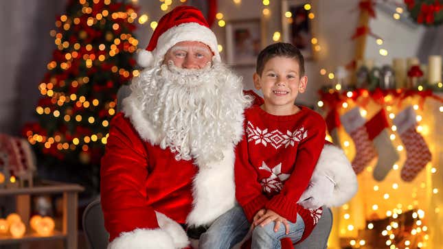 Image for article titled Child Instructed Not To Sit On Santa’s Colostomy Bag