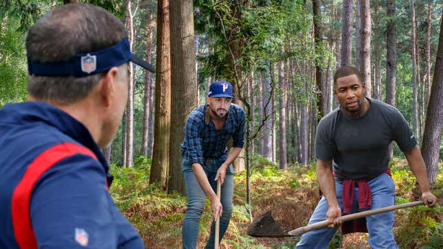 Image for article titled ‘Let’s Clear Some Cap Space,’ Says Stone-Faced Bill Belichick Watching Players Dig Own Graves