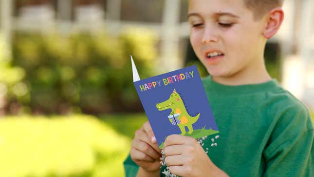 Image for article titled Nephew Of Pete Buttigieg Opens Another Birthday Card Filled With Gravel