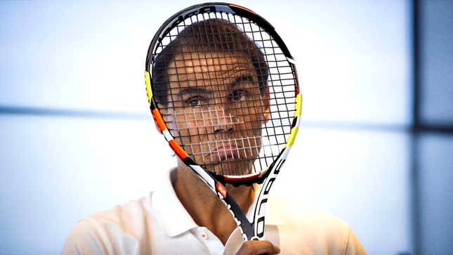 Image for article titled Rafael Nadal Withdraws From Wimbledon To Spend More Time Pressing Tennis Racket Against Face To Make Waffle Marks