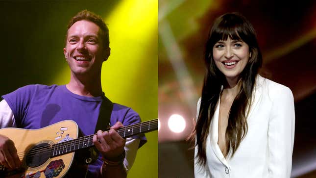 Image for article titled Rest Of Band Wishes Chris Martin Liked Dakota Johnson Enough To Break Up Coldplay