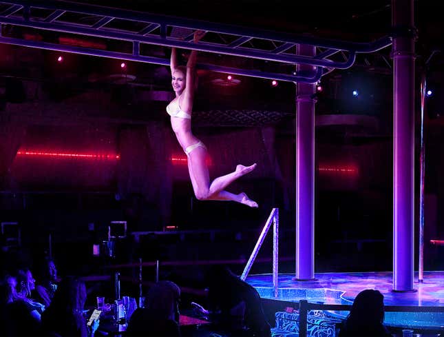 Image for article titled Club’s New Monkey Bars Allow Strippers Greater Freedom Of Movement